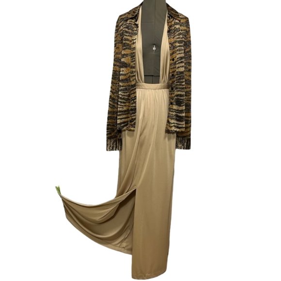 1980's HALSTON IV Vintage Halter Dress NWOT - Picture 9 of 16